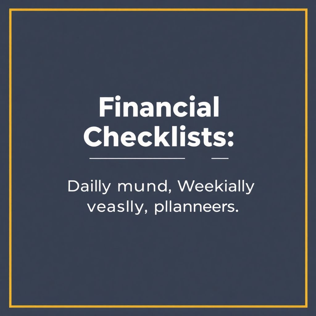 Финансовые чек-листы для планирования: удобные ежедневники и еженедельники